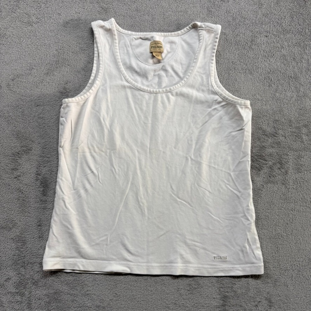 Filson‎ CC Tank Top Womens White Large Sleeveless